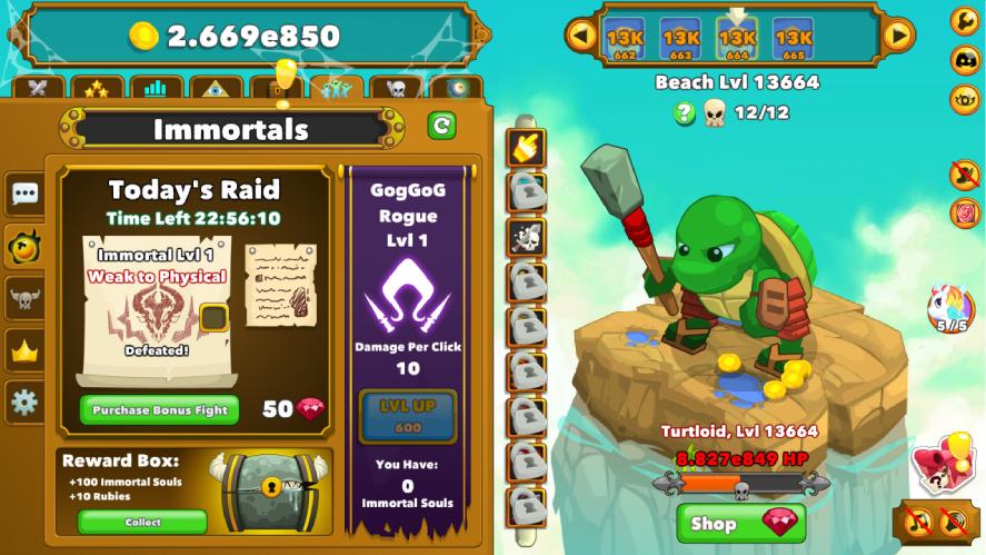 An immortal boss in clan