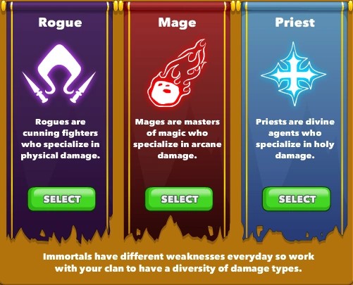 Clicker Heroes Clan Classes