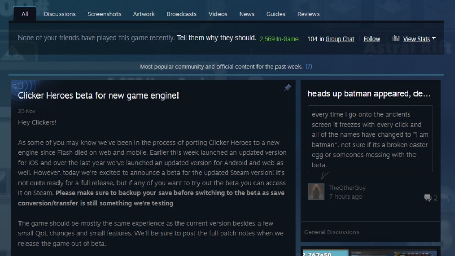 Clicker Heroes Community on Steam