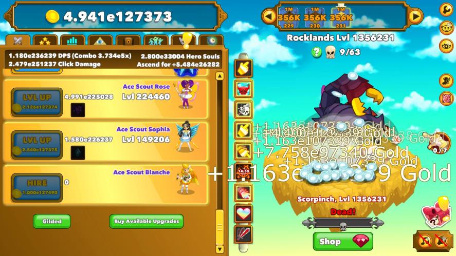 Clicker Heroes zone 1356231