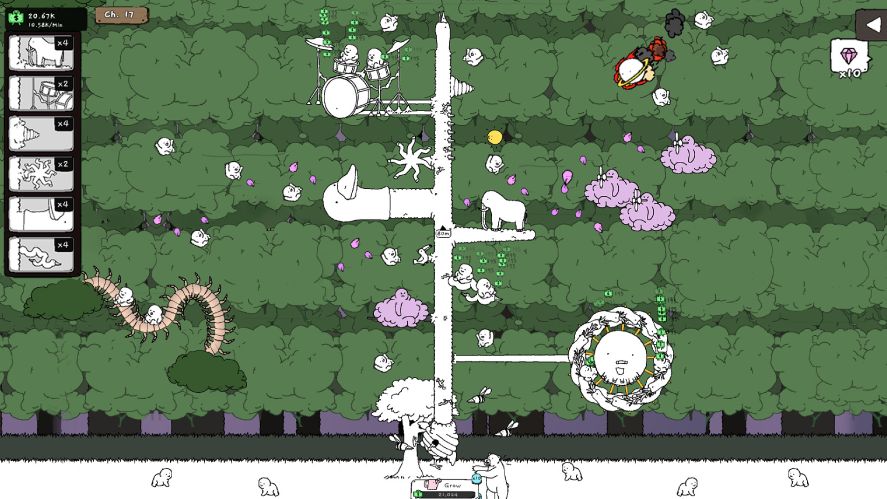 A goose-human hybrid tree in Tingus Goose