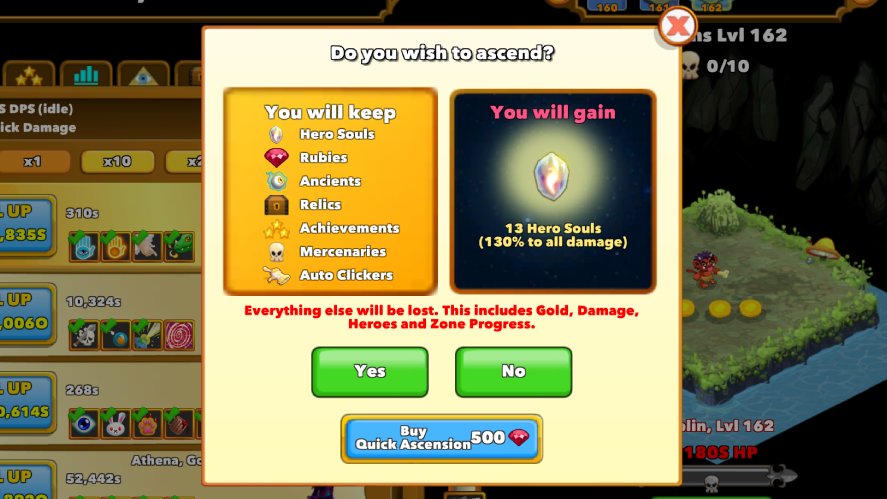 Ascension in Clicker Heroes
