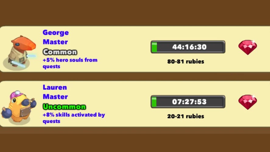 Use Mercenaries to farm Hero Souls