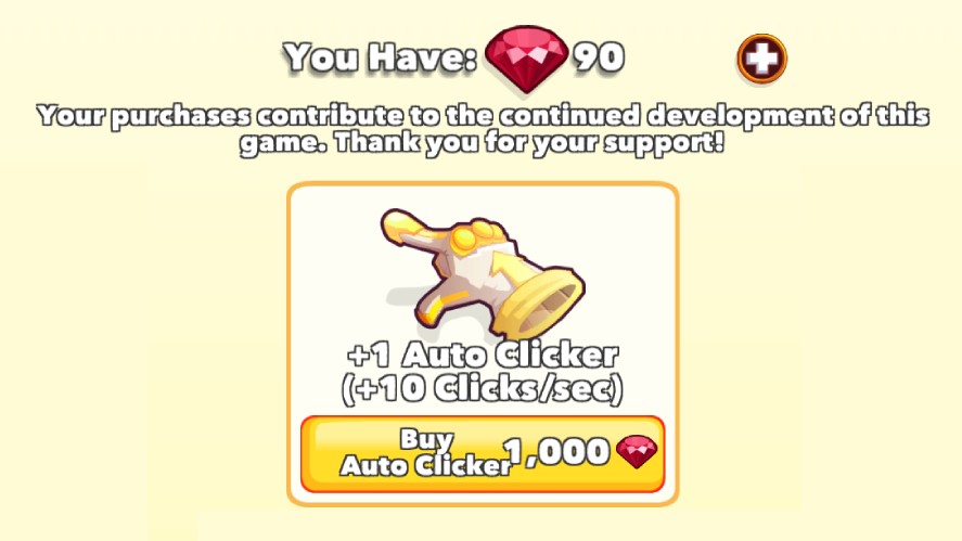 The cost of Auto Clicker in Clicker Heroes
