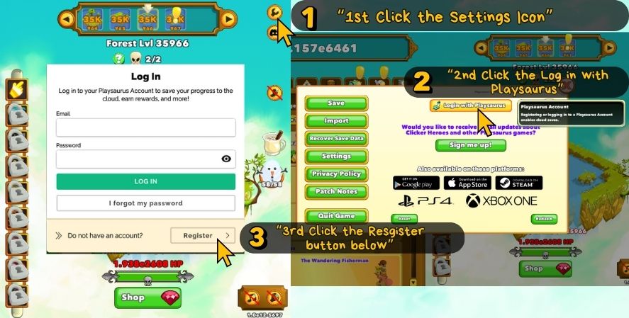 Playsaurus Account