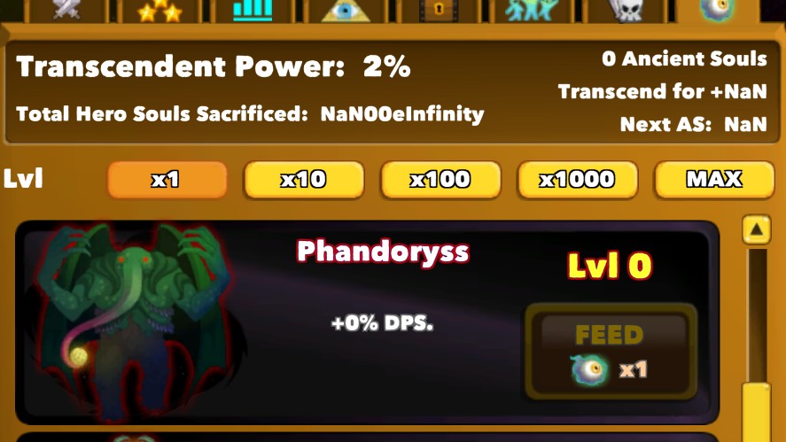 Transcendent Power and Phandoryss Outsider