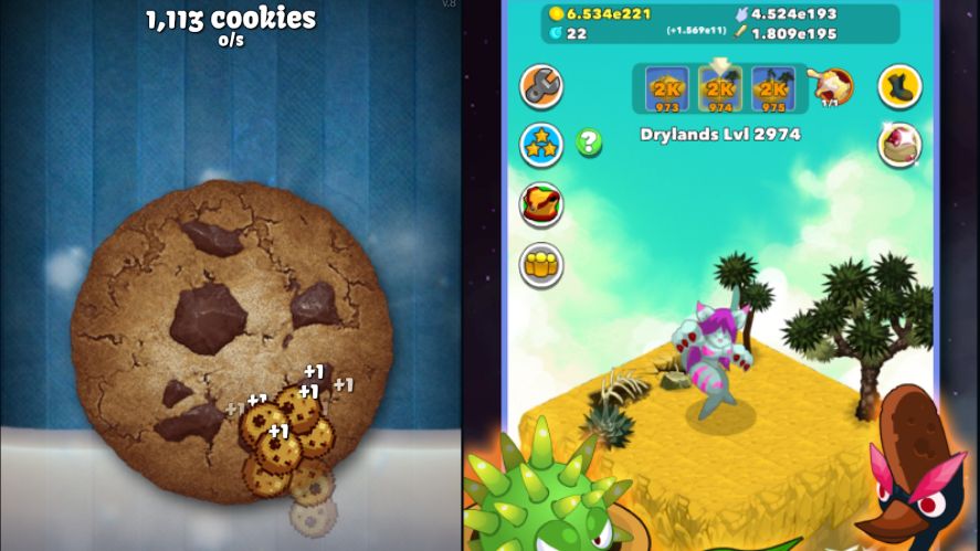 Cookie Clicker vs. Clicker Heroes