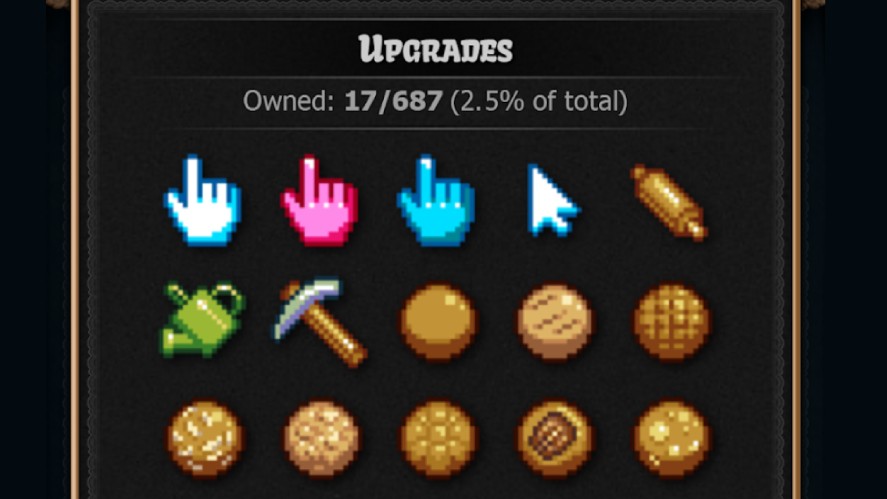Cookie Clicker upgrades