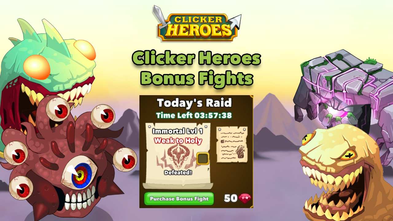 Clicker Heroes Bonus Fights Strategy, Cost, and Reward