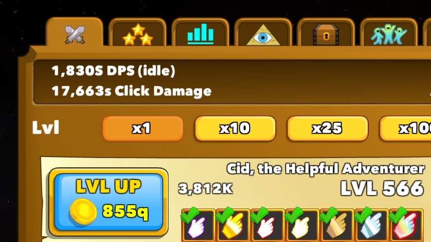 Idle Bonuses in Clicker Heroes