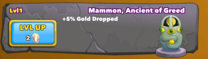 Mammon, Ancient of Greed