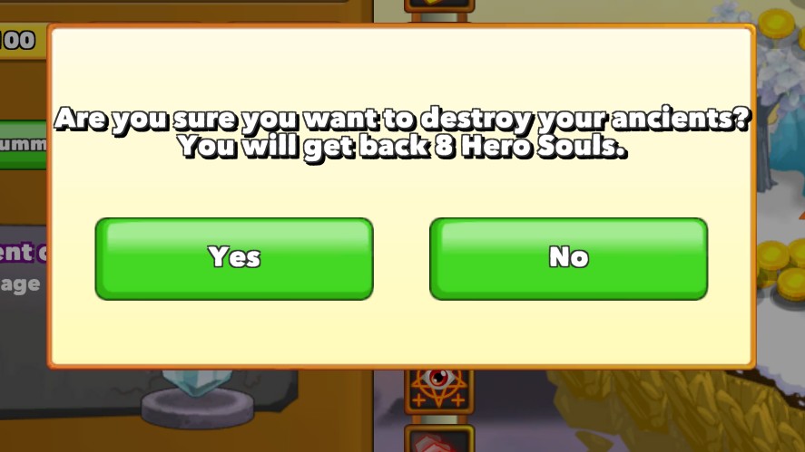 An Ancient respec pop-up