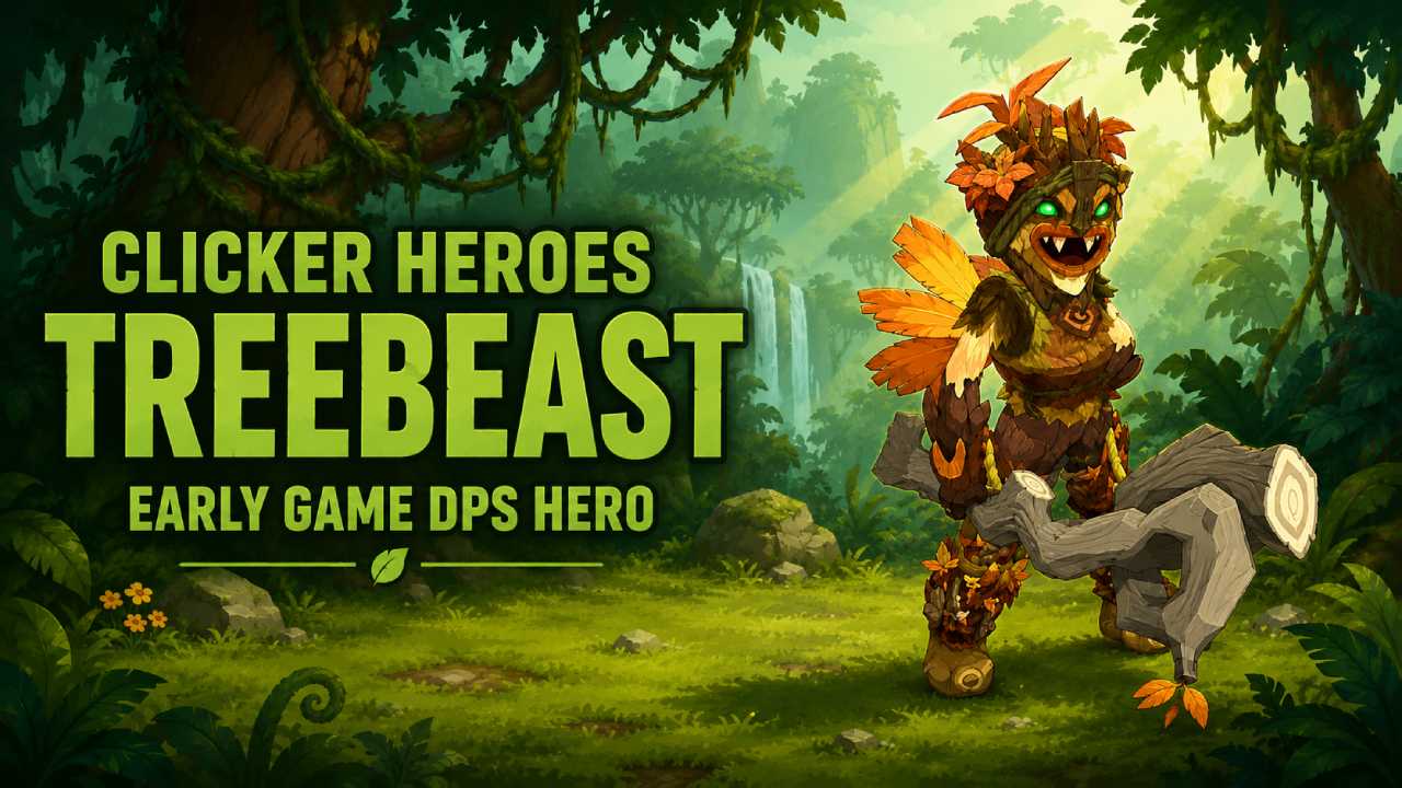 Clicker Heroes Treebeast Early Game DPS Hero