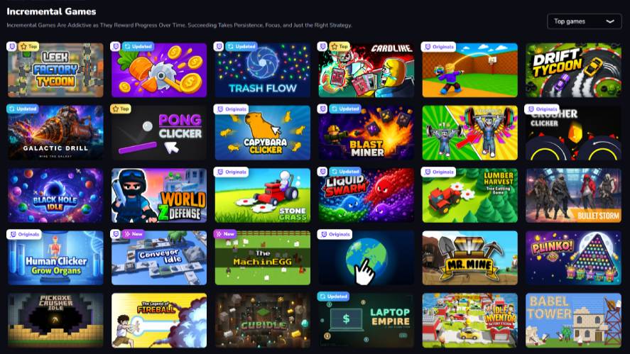 List of idle and incremental games on Crazygames.com