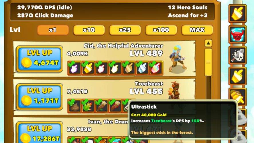 Treebeast upgrades