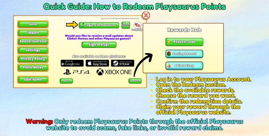 Step-by-step guide showing how to redeem Points through the official website