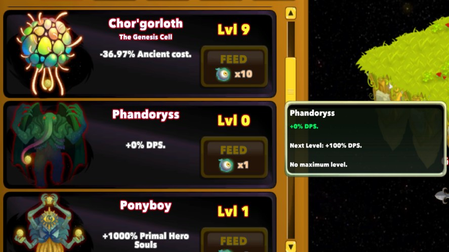 A build where you don't level Phandoryss